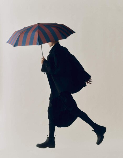 HAY Skládací deštník Regn, brown