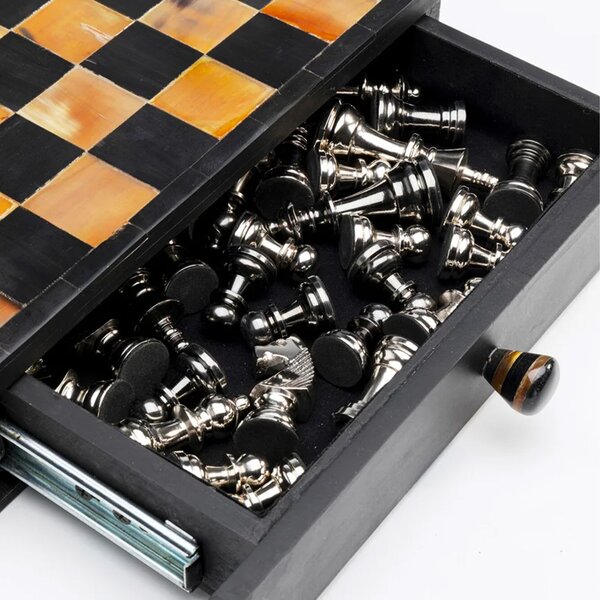 Kare designové šachy Chess Antique