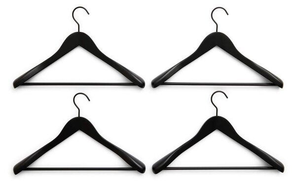 HAY Ramínka Smooth Wide with Bar set 4ks, black