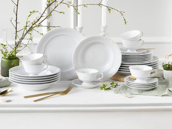 KOMBINOVANÁ SOUPRAVA, 30dílné, porcelán Creatable - Online Only nádobí, Online Only