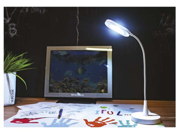Stolní LED lampa HOME bílá