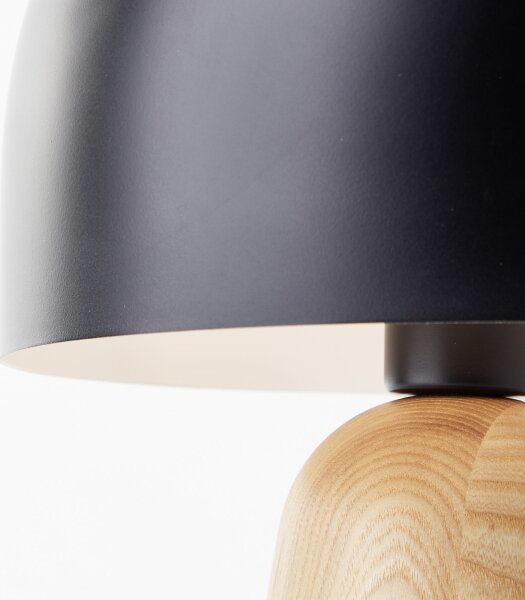 Brilliant - Stolní lampa NALAM 1xE14/40W/230V černá/jasan