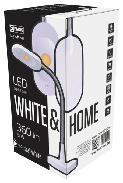 Stolní LED lampa HOME bílá