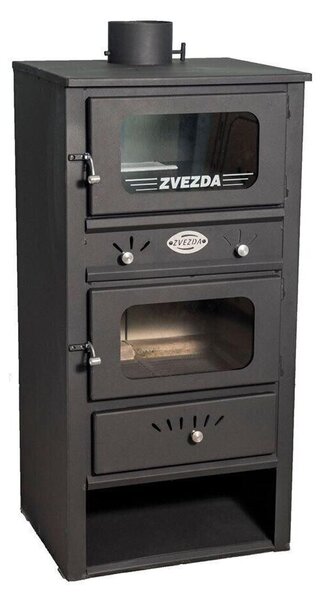 ZVEZDA MF 22, Kamna na dřevo se samostatnou troubou, 10,9 kW, Ø 130 mm