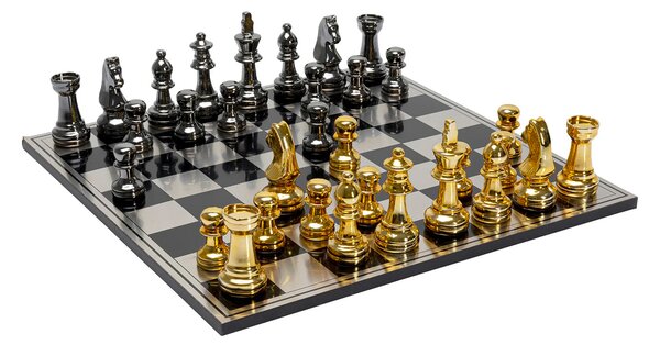 Kare designové šachy Chess (60 x 60 cm)