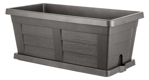 BAMA Legno 40 cm, antracit, velkoobjemový truhlík s podmiskou