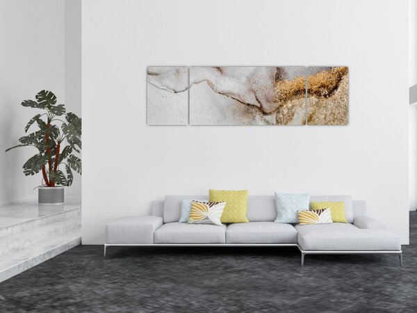 Obraz - Mramorový inkoust (170x50 cm)