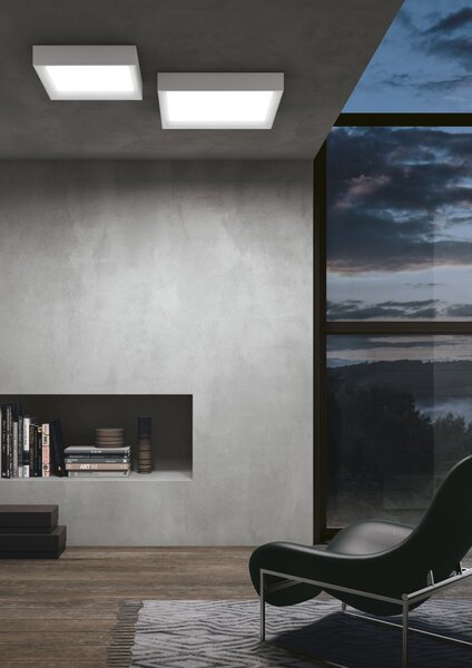 Linea Light 8331 Tara_Q, bílé stropní svítidlo, 45W LED 3000K, 50x50cm