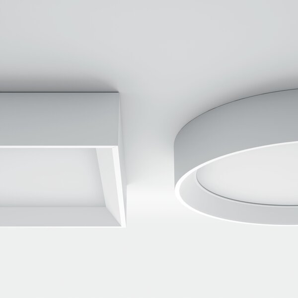 Linea Light 8331 Tara_Q, bílé stropní svítidlo, 45W LED 3000K, 50x50cm