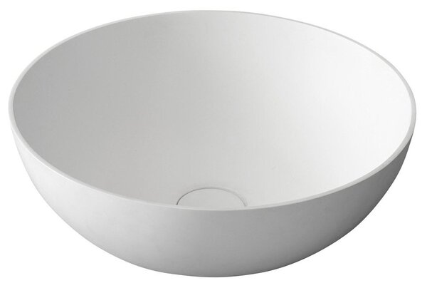 Sapho Sapho, THIN umyvadlo na desku Ø 39 cm, bílá mat, WN185