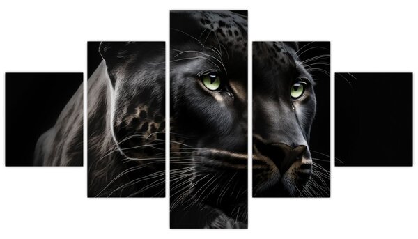 Obraz - Černý panter (125x70 cm)