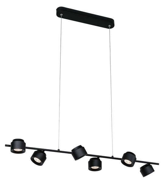 Paulmann 79773 Puric Pane, moderní závěsné svítidlo s nastavitelnými reflektory, 6x6,5 LED 2700K tříkrokové stmívání, délka 100cm
