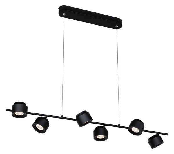 Paulmann 79773 Puric Pane, moderní závěsné svítidlo s nastavitelnými reflektory, 6x6,5 LED 2700K tříkrokové stmívání, délka 100cm