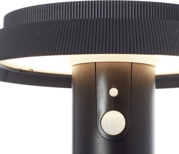 Brilliant - LED Solární lampa se senzorem ALVERO LED/4W/3,7V 70 cm IP44 černá