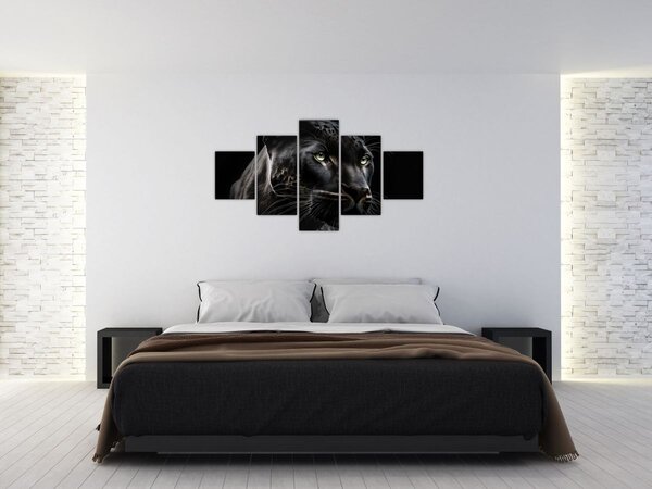 Obraz - Černý panter (125x70 cm)