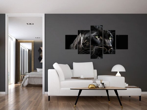 Obraz - Černý panter (125x70 cm)