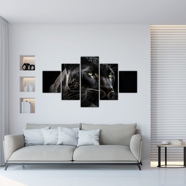 Obraz - Černý panter (125x70 cm)
