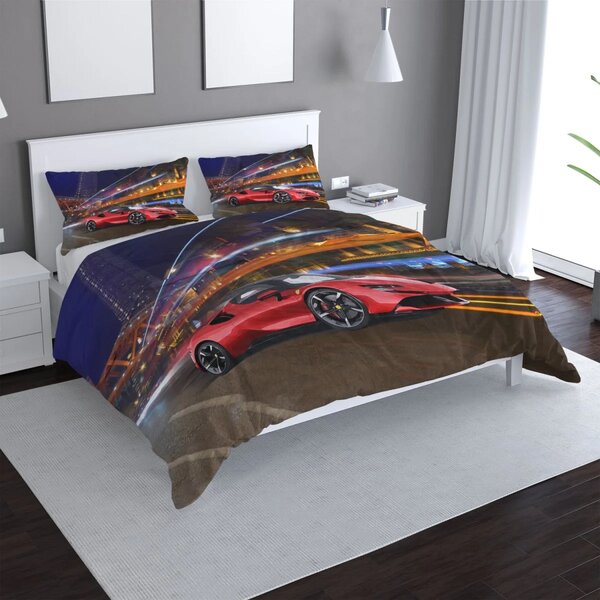 Sablio Povlečení Ferrari na ulici - 140x200 / 90x70