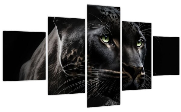Obraz - Černý panter (125x70 cm)