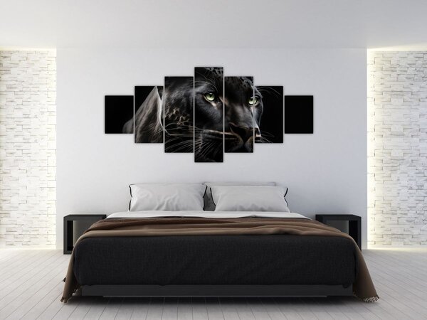 Obraz - Černý panter (210x100 cm)