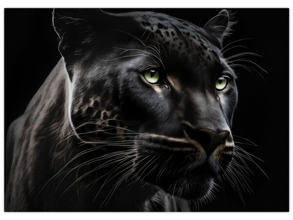 Obraz - Černý panter (70x50 cm)