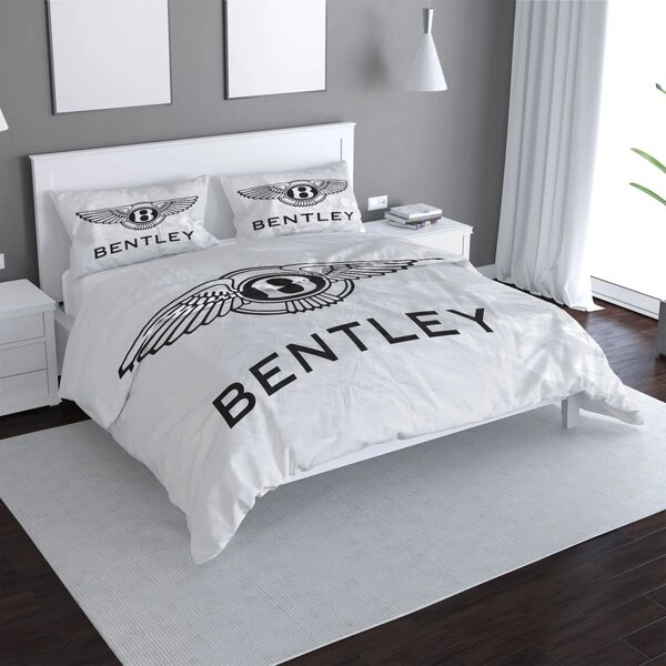 Sablio Povlečení Bentley na bílé - 140x200 / 90x70