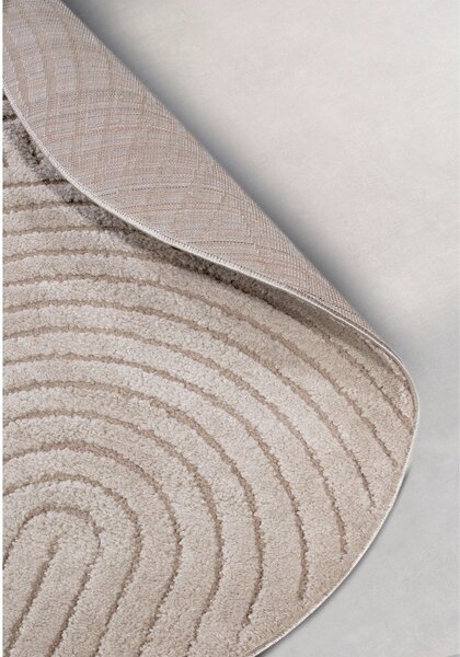 Béžový kulatý koberec ø 200 cm Panglao New York Taupe – Elle Decoration