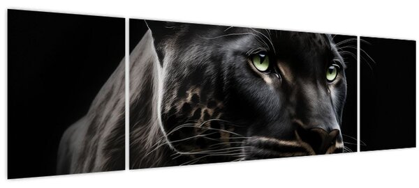 Obraz - Černý panter (170x50 cm)