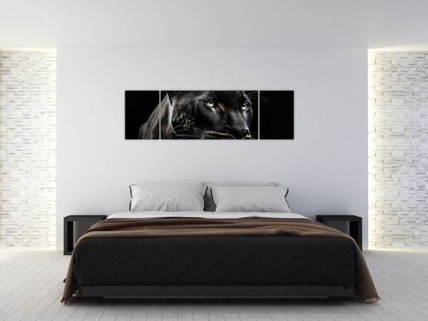 Obraz - Černý panter (170x50 cm)