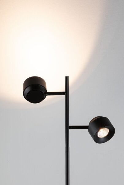 Paulmann 79775 Puric Pane, moderní stojací lampa s nastavitelnými reflektory, 2x6,5 LED 2700K tříkrokové stmívání, výška 145cm