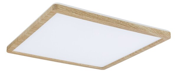 Paulmann 71030 Atria Shine, stropní svítidlo s korónou, 16W LED 3000K, 29,3x29,3cm, dřevěný vzhled, IP44