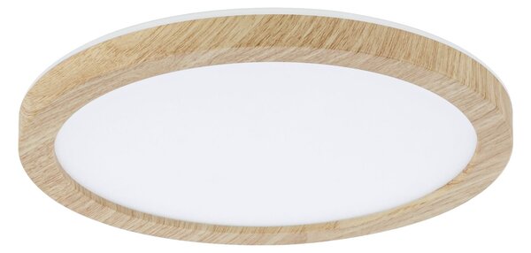 Paulmann 71027 Atria Shine, stropní svítidlo s korónou, 11,2W LED 3000K, průměr 19cm, dřevěný vzhled, IP44