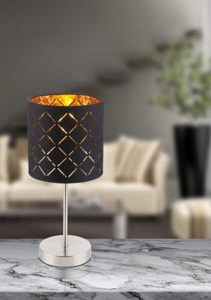 Stolní lampa CLARKE 1 černá/zlatá