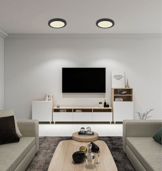 Stropní LED svítidlo LASSE 3 černá