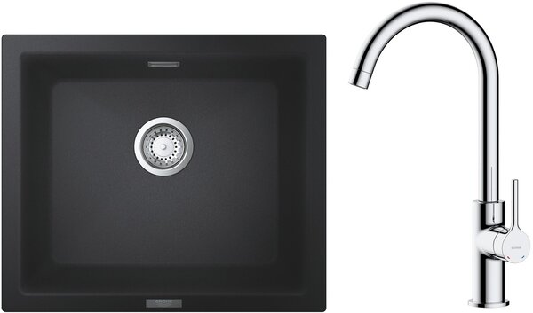Sada granitový dřez Grohe K700 31654AP0, kuchyňská baterie Oltens Skafta 35206100