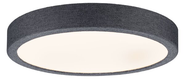 Paulmann 71053 Cosara, textilní stropní svítidlo s korónou, 15W LED 3000K, průměr 30cm, tmavě šedá, IP44