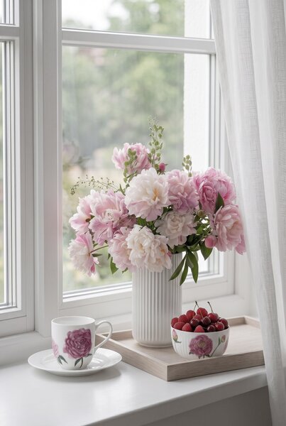 Kähler Design Porcelánový hrnek Hammershøi Peonies KD581