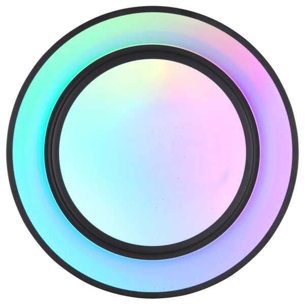 Stropní LED RGB svítidlo SULLY černá/opál