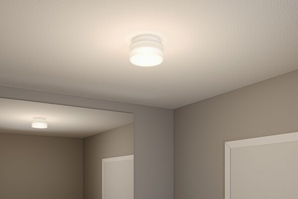 Paulmann 71081 Maro, bílé stropní svítidlo 6,8W LED 3000K, průměr 15,5cm, IP44
