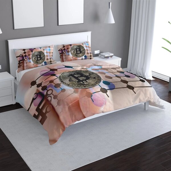 Sablio Povlečení Bitcoin - 140x200 / 90x70