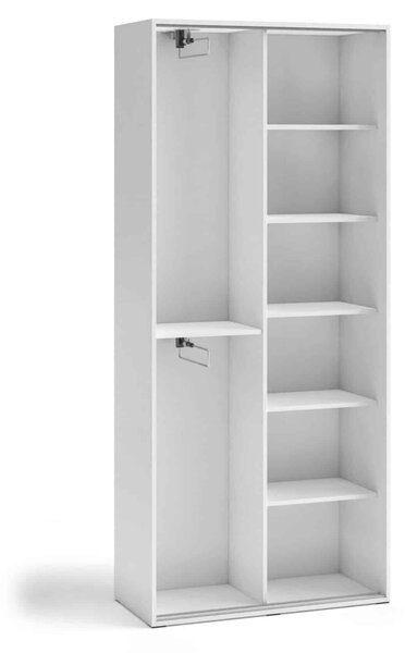 Dvoudveřová šatní skříň 90 cm AUREVIA - bílá