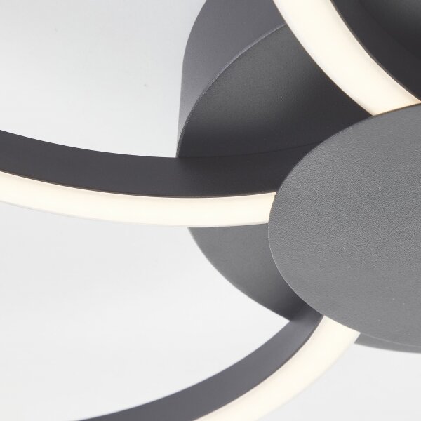 Brilliant - LED Stropní svítidlo FICO LED/32W/230V pr. 65 cm černá