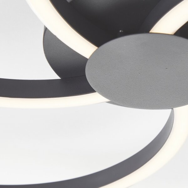 Brilliant - LED Stmívatelné stropní svítidlo FICO LED/32W/230V pr. 57 cm černá