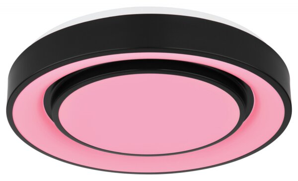 Stropní LED RGB svítidlo SULLY černá/opál