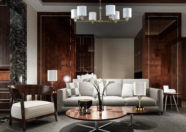 Lustr designový L-DIA-02LSW, Varianta Stříbrný