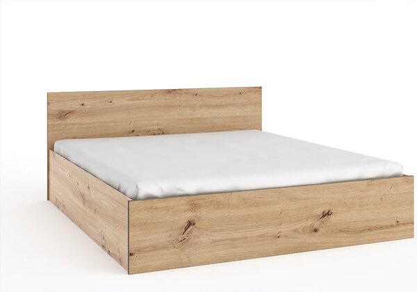 Manželská postel s úložným prostorem 160X200 NAIRI - dub artisan