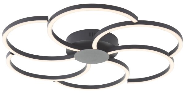 Brilliant - LED Stropní svítidlo FICO LED/32W/230V pr. 65 cm černá