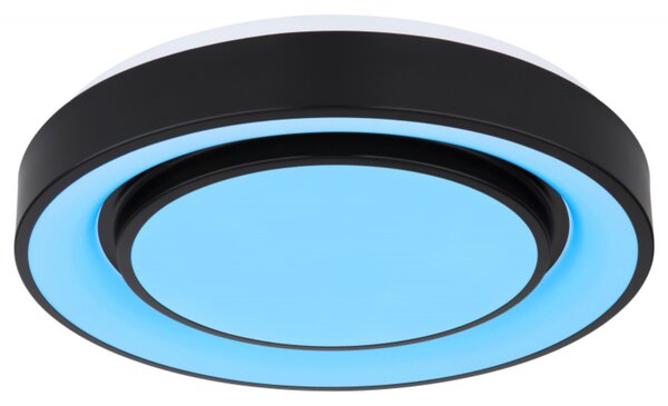 Stropní LED RGB svítidlo SULLY černá/opál