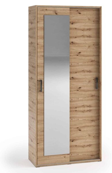Dvoudveřová šatní skříň 90 cm AUREVIA - dub artisan
