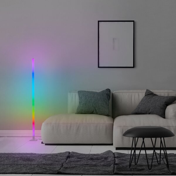 Brilliant - LED RGBW Stmívatelná stojací lampa NEELE LED/6,5W/230V bílá + DO